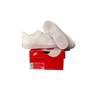 Nike Men's Court Vision Low Next Nature Sneaker, White/White/White, 11